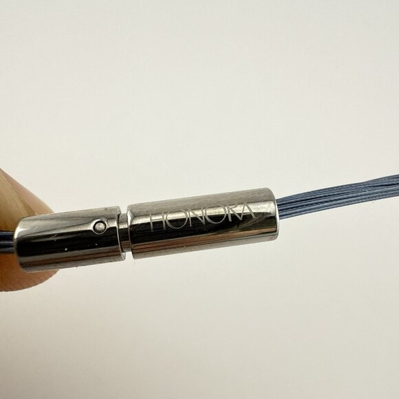 Honora Pearl Necklace Illusion Wire Blue Multi Color Gray Multi Strand Box - Picture 9 of 15